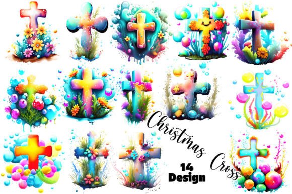 Christmas Cross Clipart Bundle: Essential Illustrations for Holiday Design