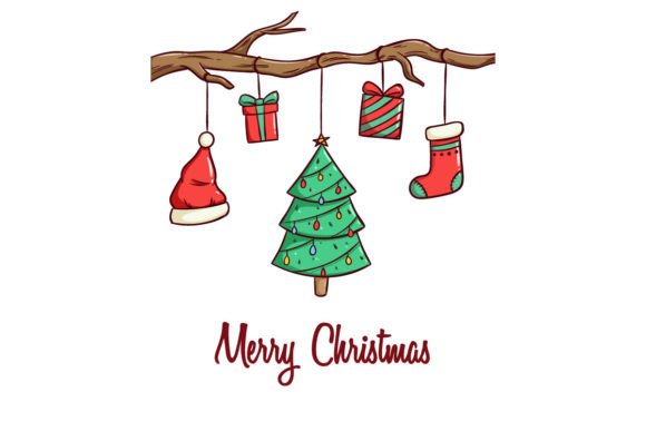 Christmas Decoration with Pine Tree: A Designer's Review of Festive Illustrations