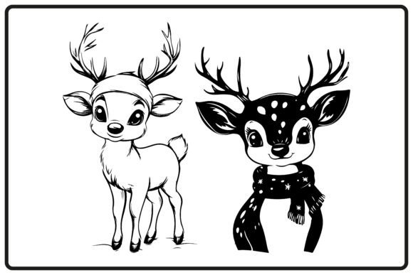 Christmas Deer Silhouette Fawn Review