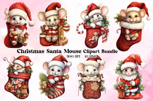 Christmas Santa Mouse: A Designer's Review of Festive Illustrations