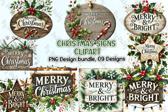 Christmas Signs Clipart PNG: Essential Illustrations for Seasonal Crafts