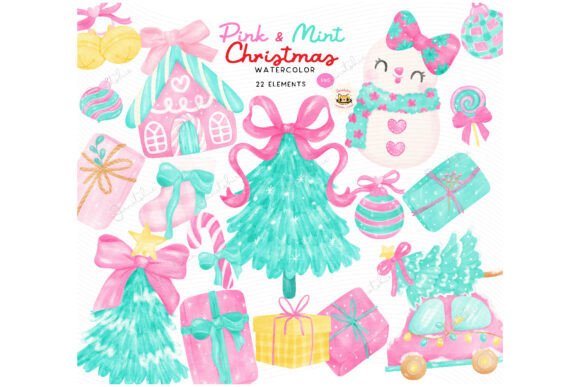 Coquette Christmas Watercolor PNG Set: A Crafter’s Review of Festive Illustrations