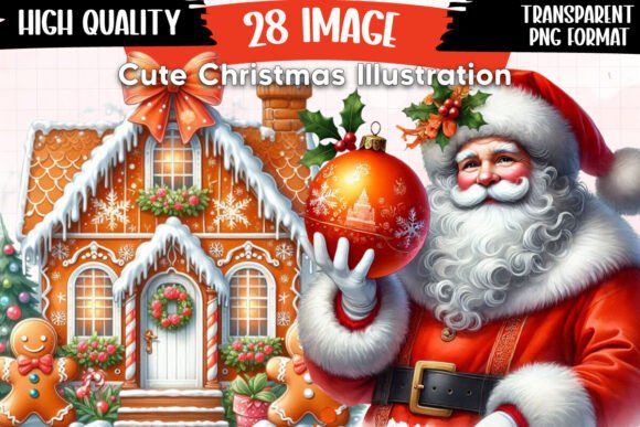 Cute Christmas Illustration Sublimation for Seasonal Designs