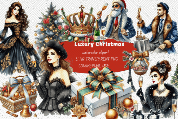 Luxury Christmas Watercolor Clipart Embroidery Review
