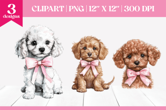 Pink Christmas Puppy with Bow Clipart: A Seller’s Review of Seasonal Illustrations