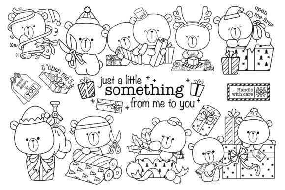 Polar Bear Clipart - Christmas Gift Clip Illustrations Review