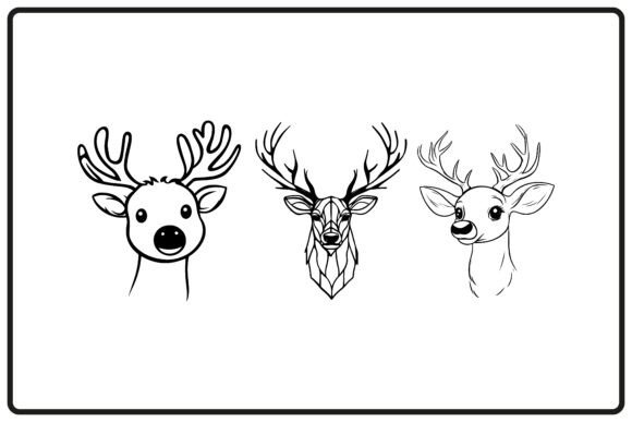Reindeer Head Silhouette for Christmas: A Practical Review for Illustrations and Sellers