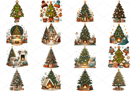 Reviewing 16 Cozy Christmas Tree PNG Bundle for Client Work
