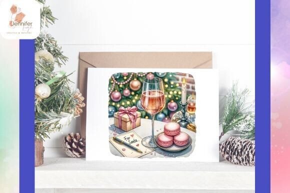 Womens Pink Christmas Wine Macaron: A Designer’s Review for Brand Identity and Illustrations